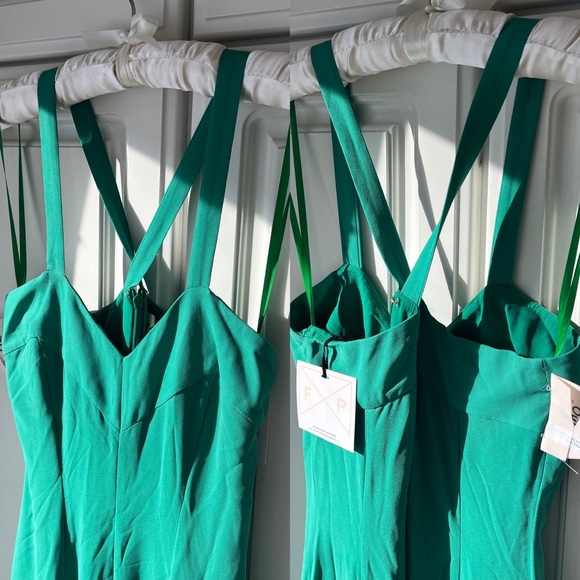 NWT Fame And Partners Light Green Prom Maxi Dress - Picture 11 of 12